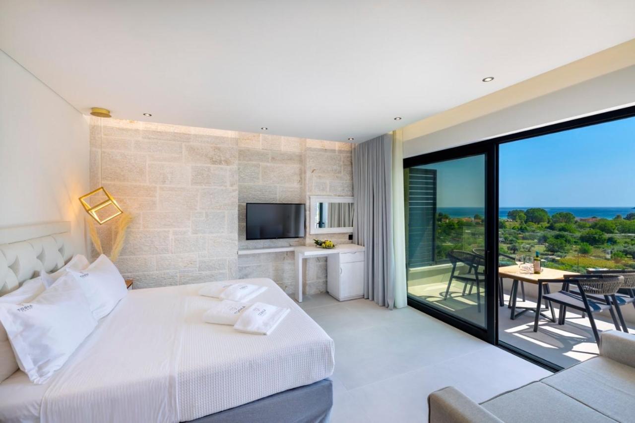 Toska Tower Apart otel Chrysi Ammoudia Dış mekan fotoğraf