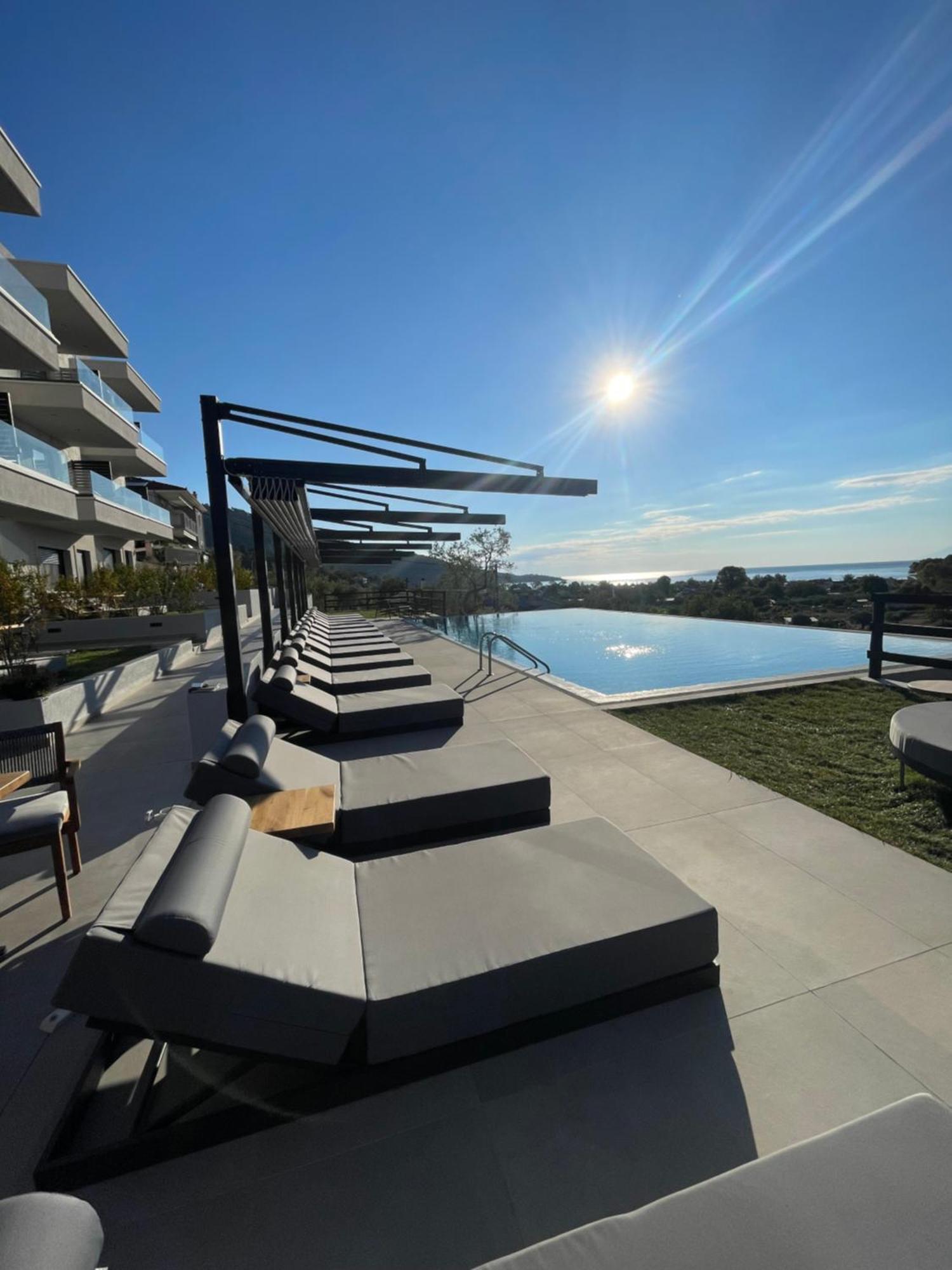 Toska Tower Apart otel Chrysi Ammoudia Dış mekan fotoğraf