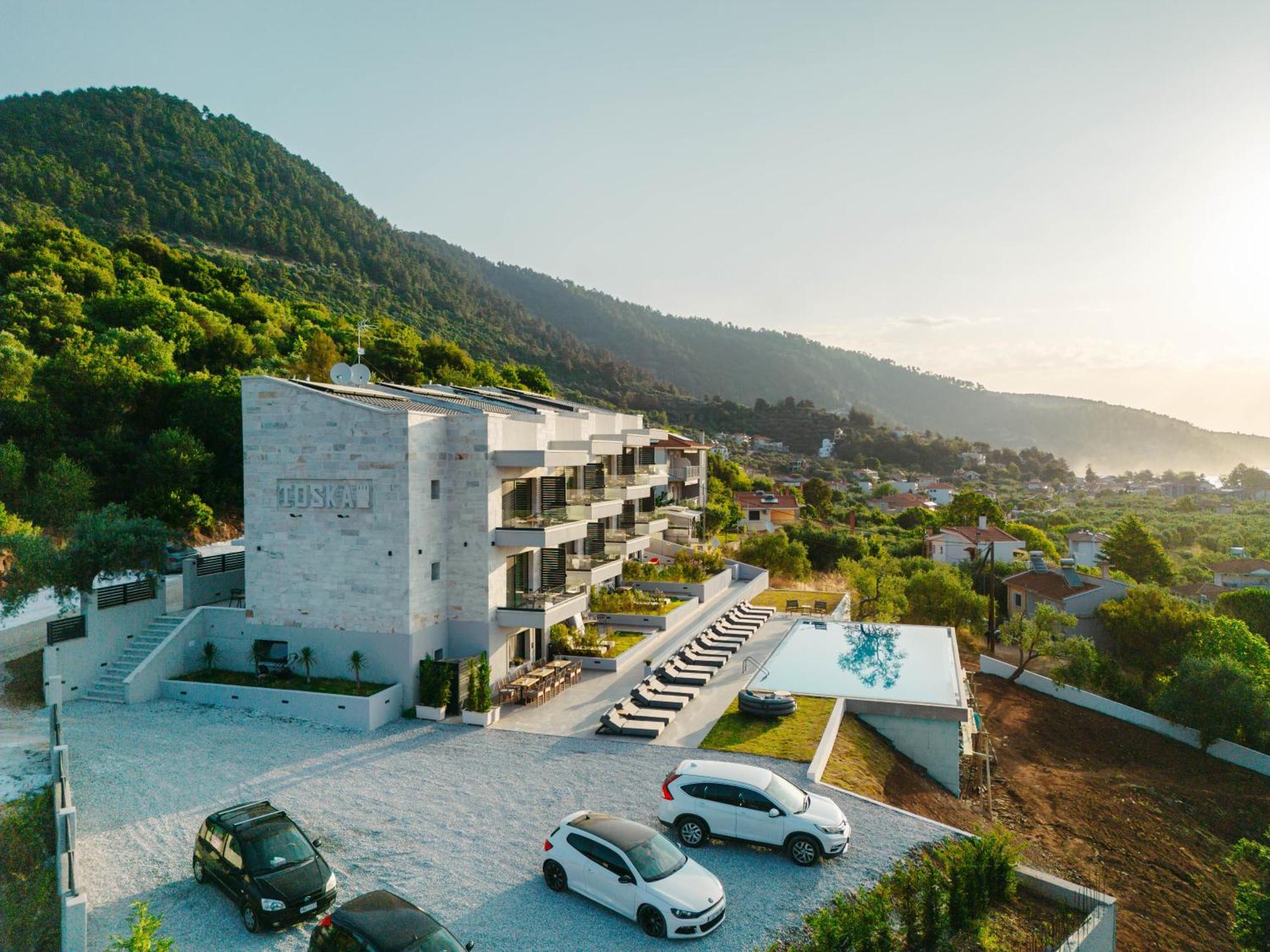 Toska Tower Apart otel Chrysi Ammoudia Dış mekan fotoğraf